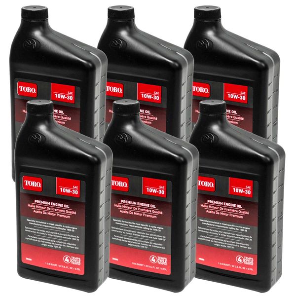 Toro 6PK 32oz Genuine OEM SAE 10W-30 4 Cycle Engine Oil 38280