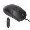Wired Heated Mouse, 1600DPI 3 Levels Adjustable Ergonomic USB Desktop Computer Mouse for OS X System (Black)