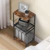 3 Tier End Table, Record Player Stand, Turntable Stand for Vinyl Records Shelf