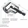 4Pcs 105°Right Angle Drill Attachment&Impact Grade Socket Adapter 1/4" 3/8" 1/2"