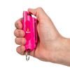 2 Pack Pink Pepper Spray Self Defense Keychain 1/2 oz Flip Top Security