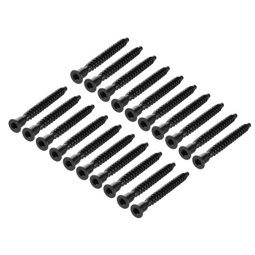 uxcell Furniture Confirmat Screw 7x69mm Hex Socket Wood Screws Powder Coated 20pcs