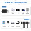 Poyiccot Micro USB Splitter Cable, 6 in 1 Micro USB Cable, Micro USB Charging Cable, USB 2.0 Type A to Micro USB Splitter Cable (Charge 6 Devices Simultaneously) Micro USB Y-Cable (50cm Black)