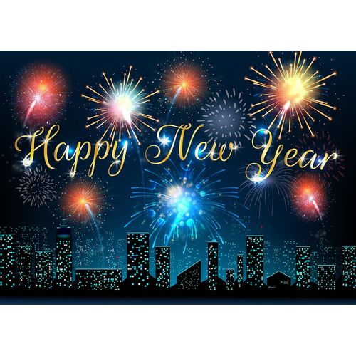 LYRYGS New Year Backdrop New Years Eve Photography Backdrop cp-541 7x5ft
