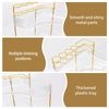 3-Tier Clear Makeup Organizer for Vanity Includes Brush Holder Space Saving