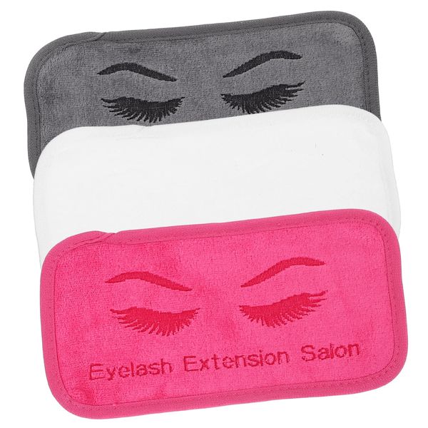 Tools 3pcs eyelash tool tools forehead pads for eyelash extension eyelash extension forehead bands lash extension forehead supports Pad towel extension pad set fabric rectangle