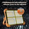 10000LM LED Work Solar Light 6000mAh Rechargeable Flashlight Floor Lamp 5 Modes