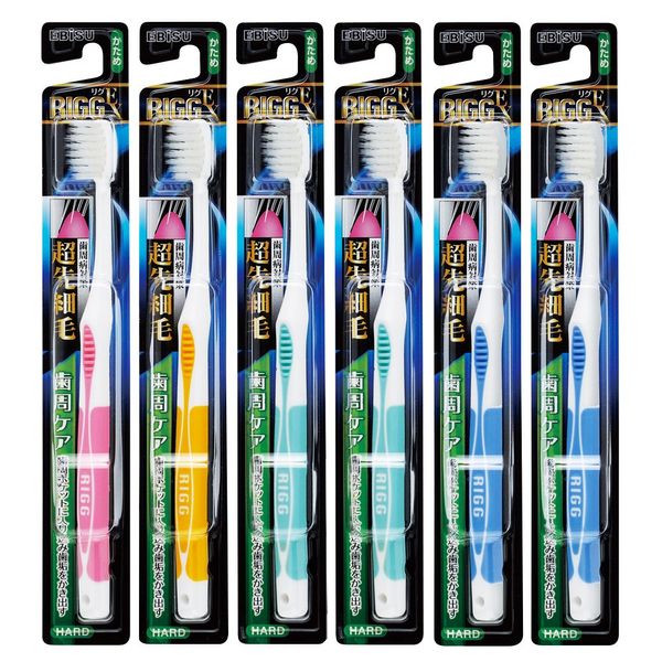 エビス EXハブラシ超先細毛 かため 6本組