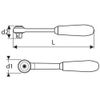 Britool E032709B 1/2' Ratchet Steel Handle