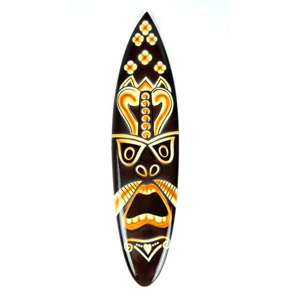 Asia Design Miniatur Surfboard Dekosurfboard Surfbrett Holz Wellenreiten inkl. Holzständer Dekoration Nr 18 (20cm)