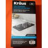 Kraus Self-Draining Silicone Drying Mat Heat Resistant Flexible Black Non-Slip