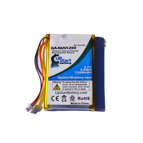 2 Pack - Replacement for Nuvi 750 Battery - Compatible with 361-00019-11 GPS Battery (1300mAh 3.7V Lithium Polymer)