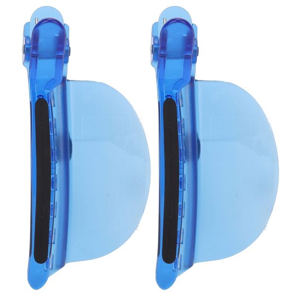 Hair Clips, 2PCS Sectioning Clips Heat Insulation Easy Speed Separator Clip Blue Salon Hair Styling Clips Hair Cutting Clips Hair Clips for Styling Sectioning Wig Extension Hair Highlighting