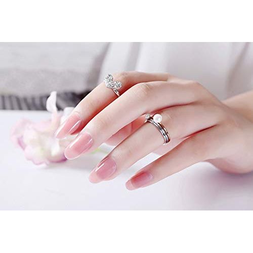 New Quality Medium Length Nail Tips, Party Nails, Japanese Style, Dreamy, Wedding, Party, After-party, Nail Art, Handmade Nail Tips, Double-Sided Adhesive Tape, Pack of 24 (Jelly Pink)