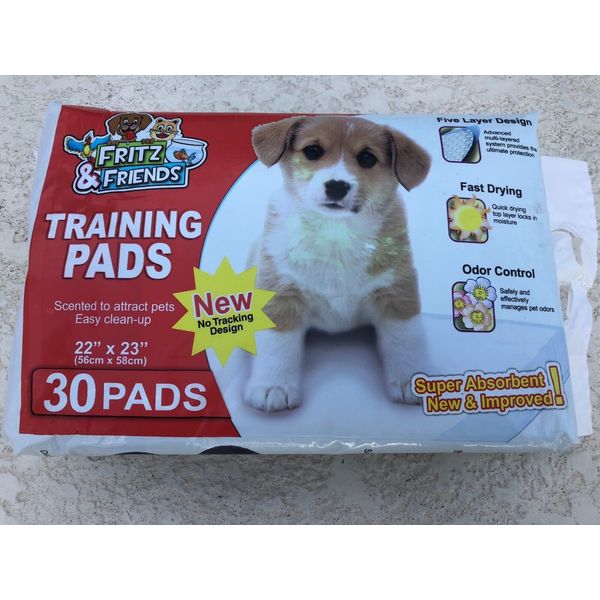 New Fritz And Friends Pet Training Pads (30 count, 22"x23")