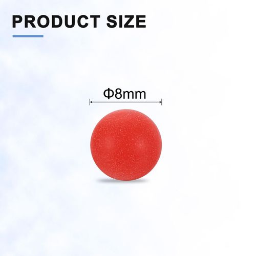 uxcell 100pcs PP Plastic Bearing Balls 8mm Solid Plastic Balls, Precision Bearing Ball, Red