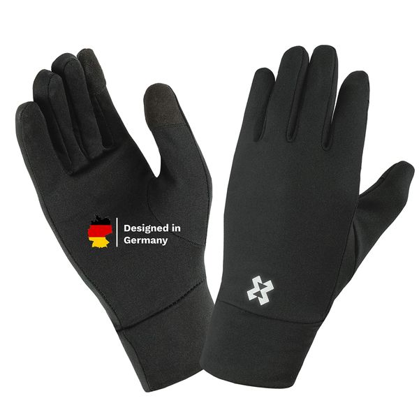 HYXE dünne und leichte Unterzieh Handschuhe Damen und Herren mit Touchscreen Funktion Winter Sport Gloves Laufen Unterziehen Handschuhe Skifahren Snowboarden Innenhandschuhe Unterzieher