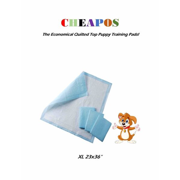 300ct Quilted Tops 4-Ply Puppy Training Pads Longer Lasting Reuse up to 3x's