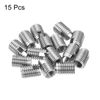 uxcell 15pcs Self Tapping Thread Inserts Internal M6-1 External M10x14 303 Stainless Steel Slotted Thread Repair Insert Nuts
