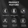 Black Bluetooth 5.3 Wireless Air Conduction Open Ear Headphones With Mic