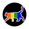 Cute Cat Rainbow Pride Flag Design PopSockets PopGrip: Swappable Grip for Phones & Tablets