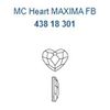 Preciosa HF Heart Shape Crystal 14mm 1 Piece