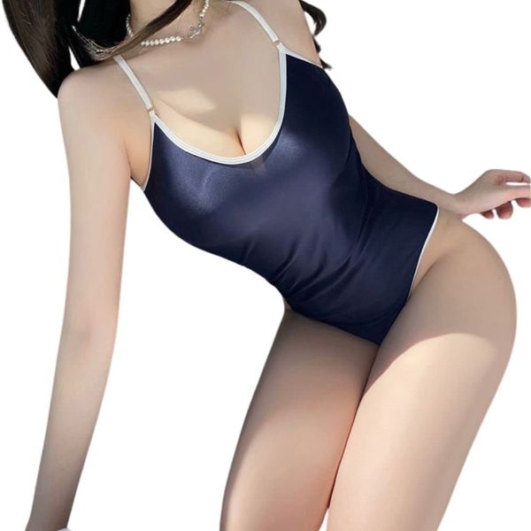 MONEON School Swimsuit, Cosplay, Sexy, Scrubbing, Erotic, Erotic Clothes, Cute, Leotard, Costume, Competitive Swimsuit