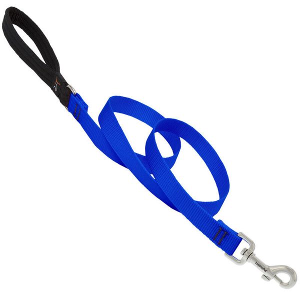 Lupine Pet Basic Solids Blue Blue Nylon Dog Leash (Pack of 2)