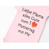 BesserBay Baby Body - Erster Mutter Blau 3-6M