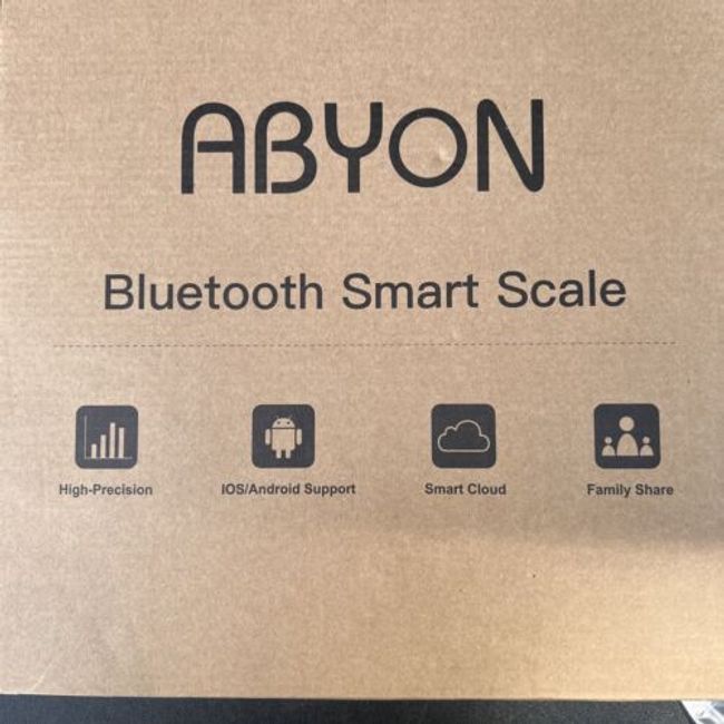 Abyon CS20N Gray Black Wireless Bluetooth Smart Digital Body Fat Scale