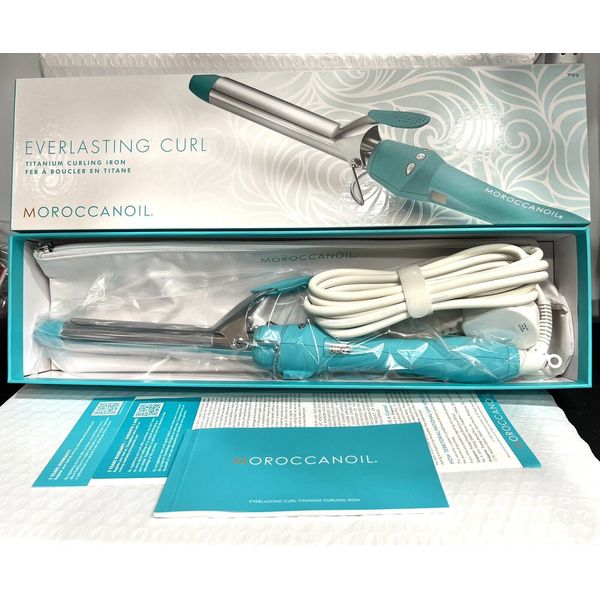 Moroccanoil Everlasting Curl Titanium Curling Iron 1" NEW