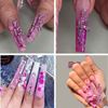 Title: Punk Style Pink Gun Nail Charms 10PCS - 3D Metal Decoration with Crystal Rhinestones for Acrylic Nails