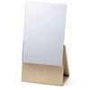 HORIUCHI MIRROR Napure 2-Way Folding Mirror, Beige, Makeup Mirror, Tabletop Mirror, Reflecting Real Skin Color, Adjustable Height, Made in Japan