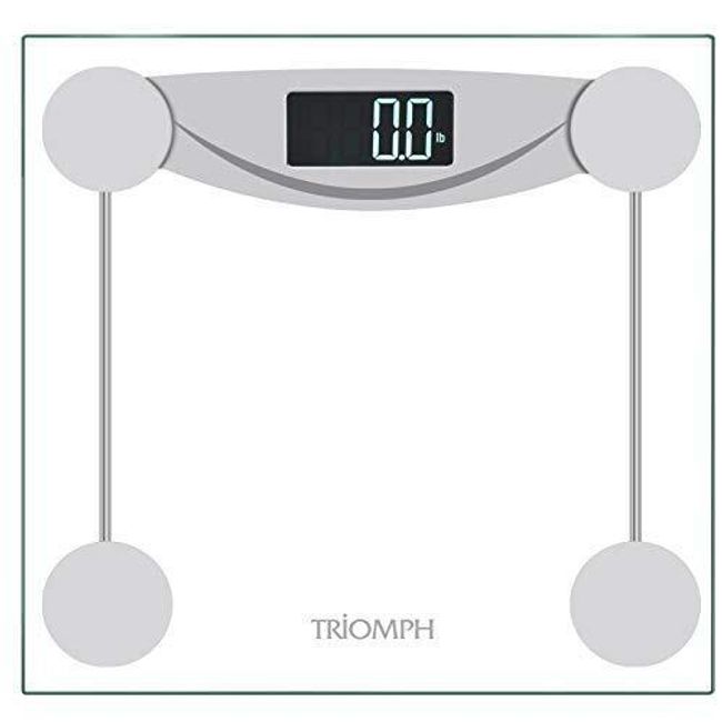 Smart Digital Body Weight Bathroom Scale with Step-On Technology, LCD Backlit...