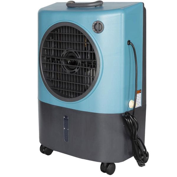 Hessaire Portable Evaporative Coolers 1,300 CFM 2-Speed for 500 sq.' in Ice Blue