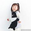 Aboo Meal Apron, 3D Pockets, Velcro, Water Repellent, Long Length, Portable, Nursery School, Baby Shower Gift