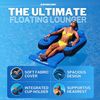 SWIMLINE ORIGINAL Fabric Covered Pool Float Mattress Ultimate Lounger Raft For Adults & Kids | Back, Leg, & Arm Rests, Cup Holder, & Quick-Dry Cover For Adult Or Kid Floating & Lounging 9047