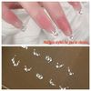 Nail Parts Rhinestones Set of 100 Nail Deco Nail Parts Crystals Mix Size Nail Stones Glass Stones Deco Parts for Resin