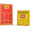 SDS Wall Station - Material Safety Data Sheet Binder with Display Sign "3 Ring"