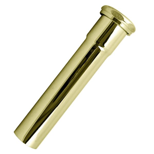 Westbrass 1-1/2" OD x 8" Slip Joint Extension Tube, Polished Brass, D422-01