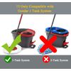 2 Pack Spin Mop Refill Replacement Head Compatible with Ocedar EasyWring Spinning Mop - Microfiber Mop Replace Heads