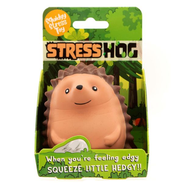 Boxer Gifts Stress Hog Toy - Unique Stress Balls for Adults & Teenagers | Squishy Fidget Toys for Anxiety - Cool Desk Accessories | Cute Hedgehog Gifts & White Elephant for Co-Workers