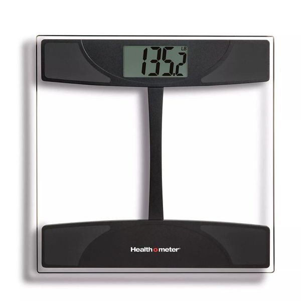 Health-O-Meter Digital Glass Weight Scale Black/Clear