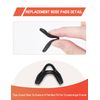 Bwake 1 Pair Standard Fit Replacement Nose Pads for Oakley EV Zero Path | EV Zero Pitch | EV Zero Range | EV Zero Blades | EV Zero Stride - Black