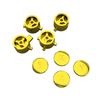 eXtremeRate Chrome Gold Interchangeable ABXY Buttons for Nintendo Switch Pro Controller, DIY Swappable ABXY for NS Pro Controller- Controller NOT Included