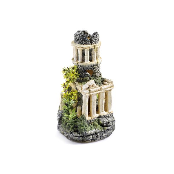 CLASSIC Polyresin Roman Tower Aquarium Ornaments 27cm