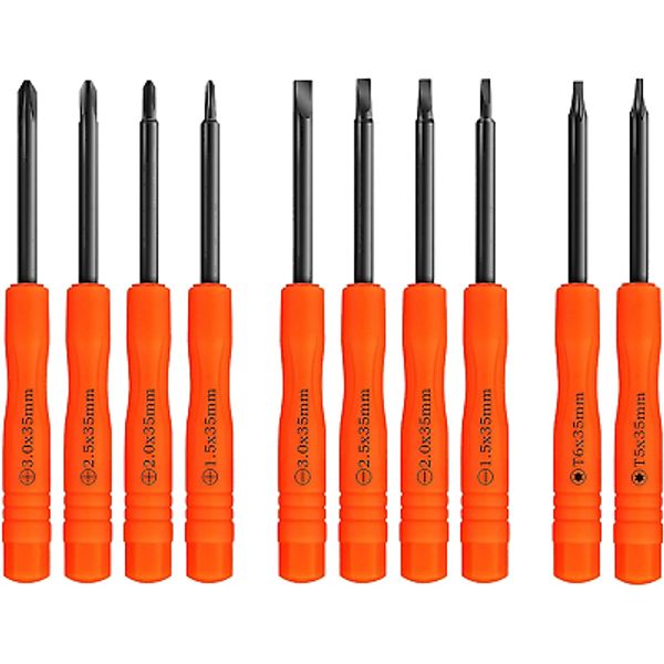 Small Screwdriver Set,  10Pcs Mini Screwdriver Set Eyeglass Screwdrivers Tiny Je