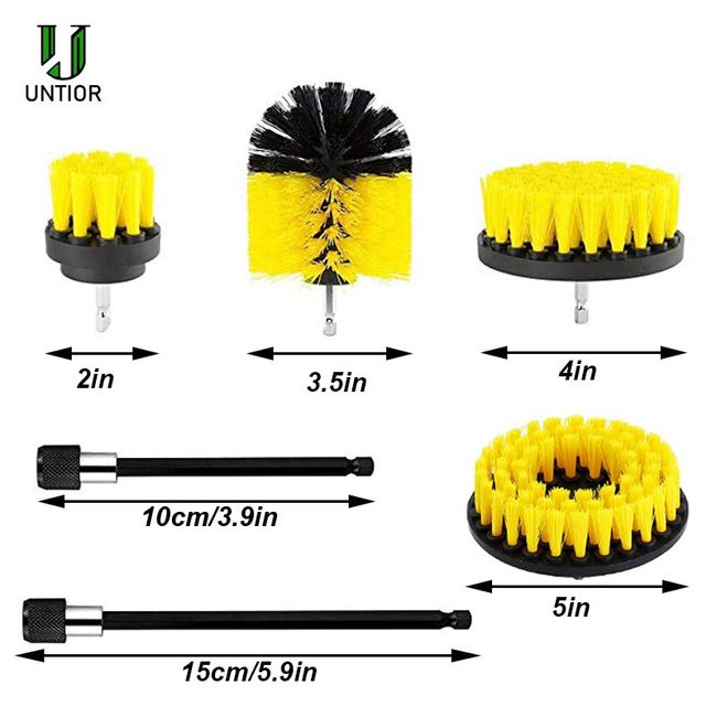Electric Scrubber Brush Plastic Round Cleaning Brush For
