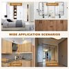 sourcing map 2 Pcs 3.78 Inch Kitchen Cabinet Handles, Half Moon Drawer Pulls Cabinet Pull Sliding Door Pull with Screws, Gold