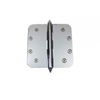 Chrome Door Hinge 5" X 5" Radius Brass Ornate Tip | Renovator's Supply